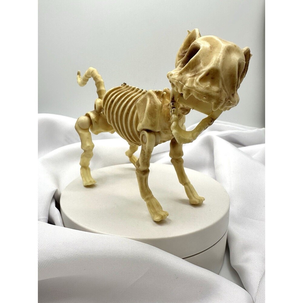 Articulated Skeleton Cat Poseable Gothic Toy Adjustable Joints 5 Inch